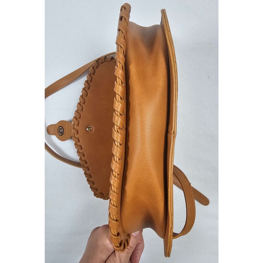 MADISON WEST Crossbody Brown Pocketbook Handbag Purse Faux Leather - Picture 7 of 9